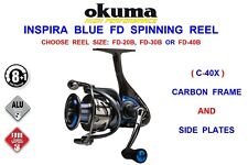 NEW OKUMA INSPIRA BLUE FD SPINNING REEL+SPARE SPOOL FIXED SPOOL FRONT DRAG REEL