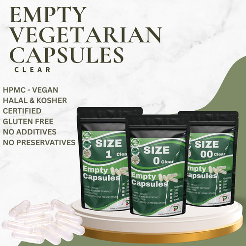 Empty capsules size - 0, 00