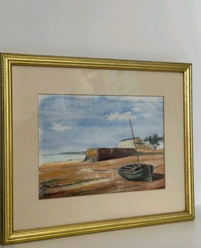 Original coastal watercolour - coastal,