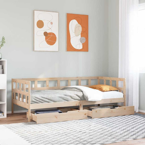 Daybed pine 90x190cm natural - 90x190cm,