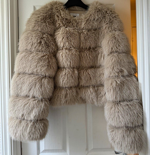 Quiz beige faux fur - quiz,