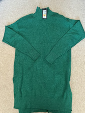 M&S Green Longline Jumper Size
