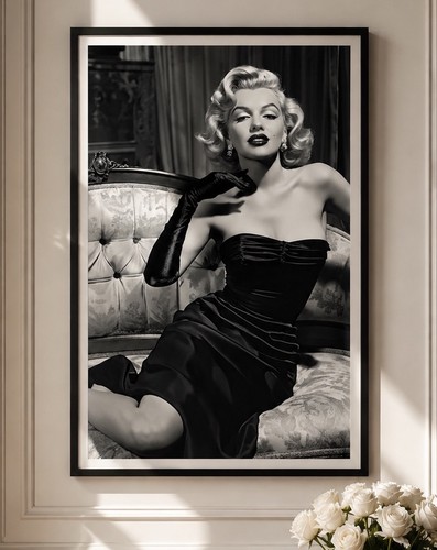 Marilyn monroe black white - &,