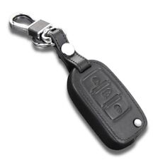 for Volkswagen Key Leather Chain Holder Case Cover Fob CC Eos Golf GTI SKODA
