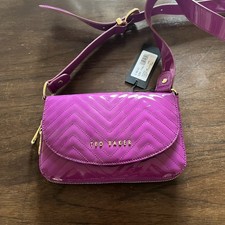 Ted Baker Purple Quilted Cross