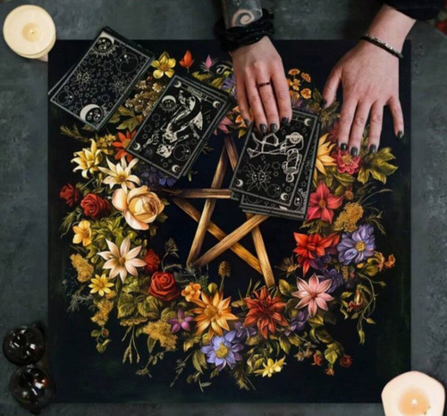 Pentagram pagan wiccan altar - pagan,