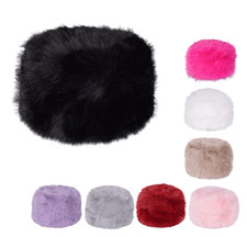 Ladies Cossack Fur Fashion Hat – Soft Warm Faux Fur Winter Russian Style Cap