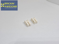 LEGO TECHNIC 6278194 49283 WIRE CLIP WITH CROSS HOLE X2 GENUINE WHITE