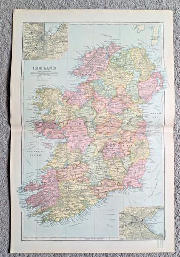 1896 antique original - original, large