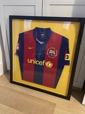 Ronaldinho Signed 07/08 Barcelona Home Shirt – Framed & Mounted with COA!! RARE