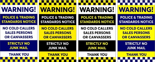 Warning cold callers or - warning,