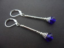 A PAIR OF PRETTY CRYSTAL BEAD