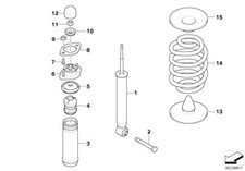 BMW Genuine Rear Barrel Spring