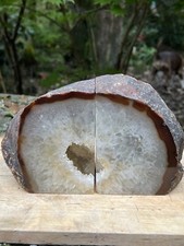 Agate Bookends Large Heavy Natural Colour Pair AAA+ 2768g 12