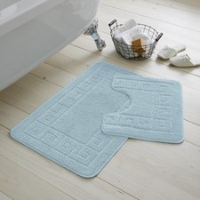 2PC Greek Bath Mat Set - Non