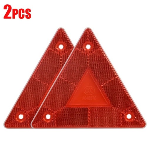 Triangular red reflectors - red, reflectors-