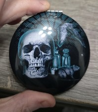 Pocket Mirror Skull Bag Makeup