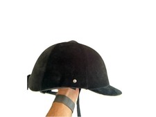 Fouganza Riding Hat Certified 57cm C Series C 400 Black Velvet