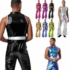 UK Mens Shiny Metallic 70s