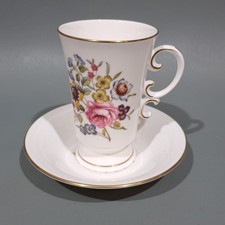 Royal Worcester Bone China " Bournemouth " Chocolate Cup & Saucer