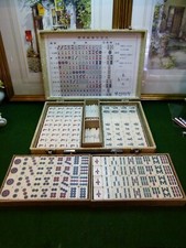 Japanese Mahjong Tile Set with Case, free delivery