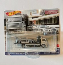 Hot Wheels 2016 Mercedes-Benz AMG GT3 1/64 Car Pickup Truck - Team Transport #48