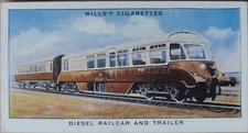 No.29 DIESEL RAILCAR AND TRAILER Railway Equipment W.D.& H.D. Wills 1938