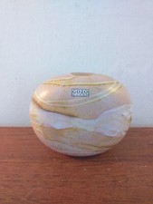 GOZO ART GLASS VASE, SMALL 10CMS TALL 