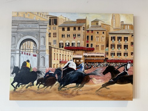 Siena palio horse - palio, italy