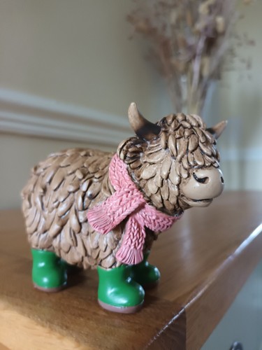 Highland cow with wellies - cow,