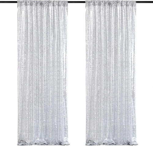 Silver sequin backdrop - silver,