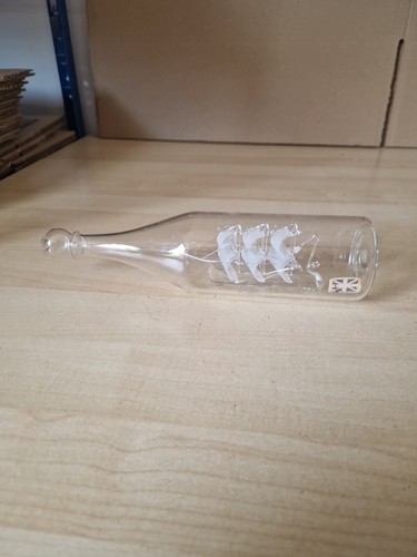 Vintage glass ship - vintage, bottle