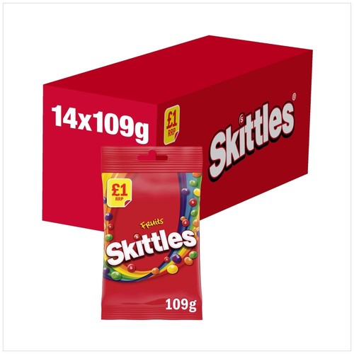 Skittles fruit sweets 109g 1 - 109g, £1