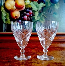 Pair of  Vintage Wine Glasses