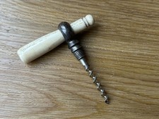 Antique corkscrew - bone peg and worm 