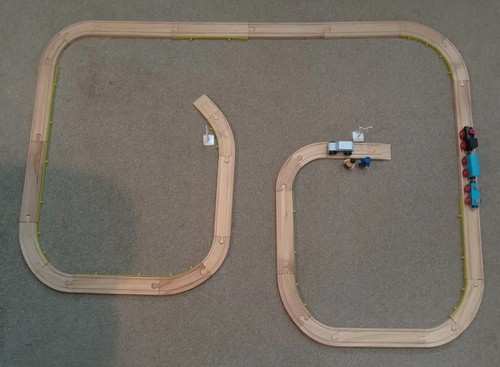 Small wooden train set - wooden, with