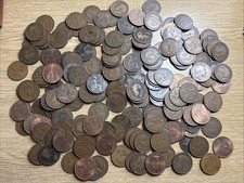 Joblot Of British Pre Decimal One Penny Coins - 180 Coins