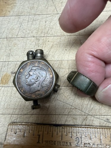 1942 ww2 trench art lighter - ww2,