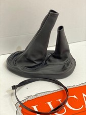 Black Leather Gear Gaiter With