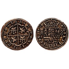 Silver Pieces Of Eight Coin Spanish Armada Coin Pirate Chest/Toy Coin