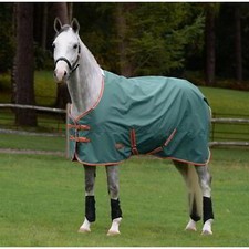 WeatherBeeta ComFiTec Tyro 200g Turnout Rug - Green/Burnt Orange