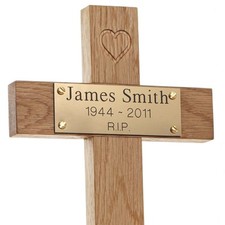 12" Oak Carved Heart Wooden