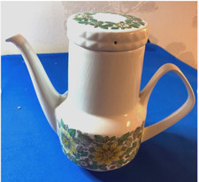  Vintage Coffee Pot. Pontesa, Green Castellian. Spanish. 1960s Tableware