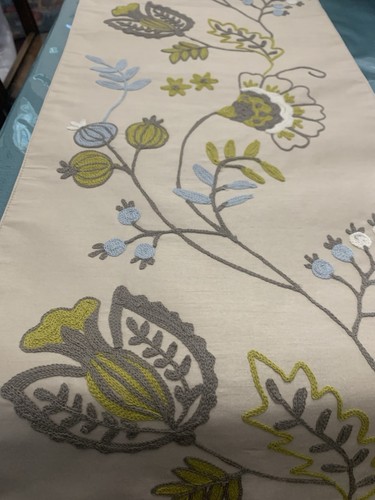 Embroidered table runner - embroidered,