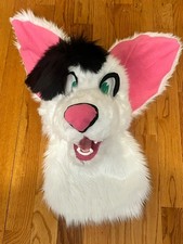 LQ Fursuit Head Dog White Dog