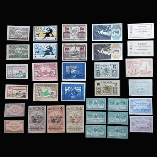 Antique banknote notgeld 33pc - antique,