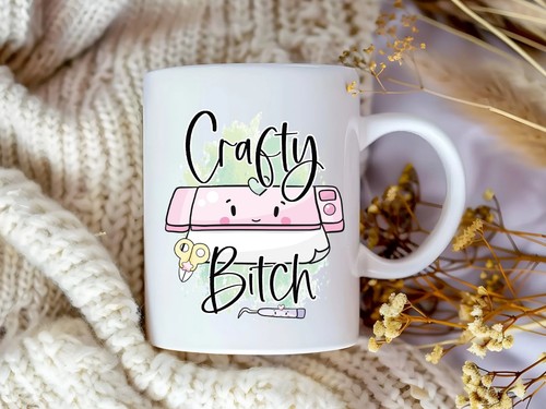 Crafty tch ceramic mug gift - b*tch,