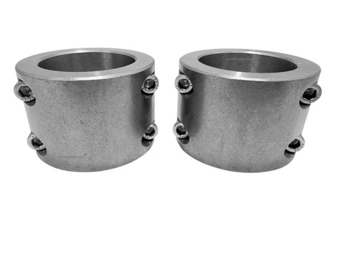 Steel bolt tube clamps - 2, on