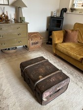 Old vintage 20th century trunk - century,