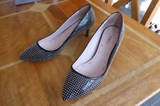 WOMEN'S MIU MIU SHOES. Size 39. silver studded. In perfect order Cost over £325